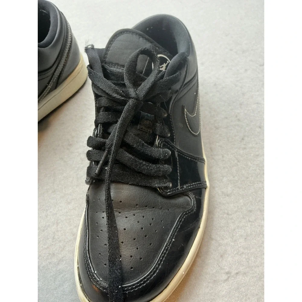 Jordan Air Jordan 1 Low Carbon Fiber All-Star Black‎ White Sneakers Size 8